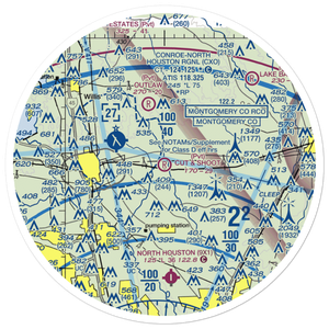 Cut and Shoot Airport (19TE) VFR Sectional Sticker (30 mile)