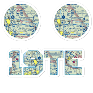 Cut and Shoot Airport (19TE) VFR Sectional Sticker Pack