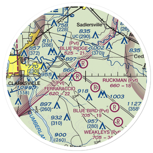 Ferraraccio Field (19TN) VFR Sectional Sticker (20 mile)