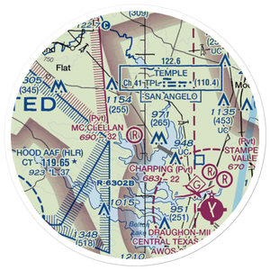 Woody Mc Clellan Ranch Airport (19TX) VFR Sectional Sticker (20 mile)
