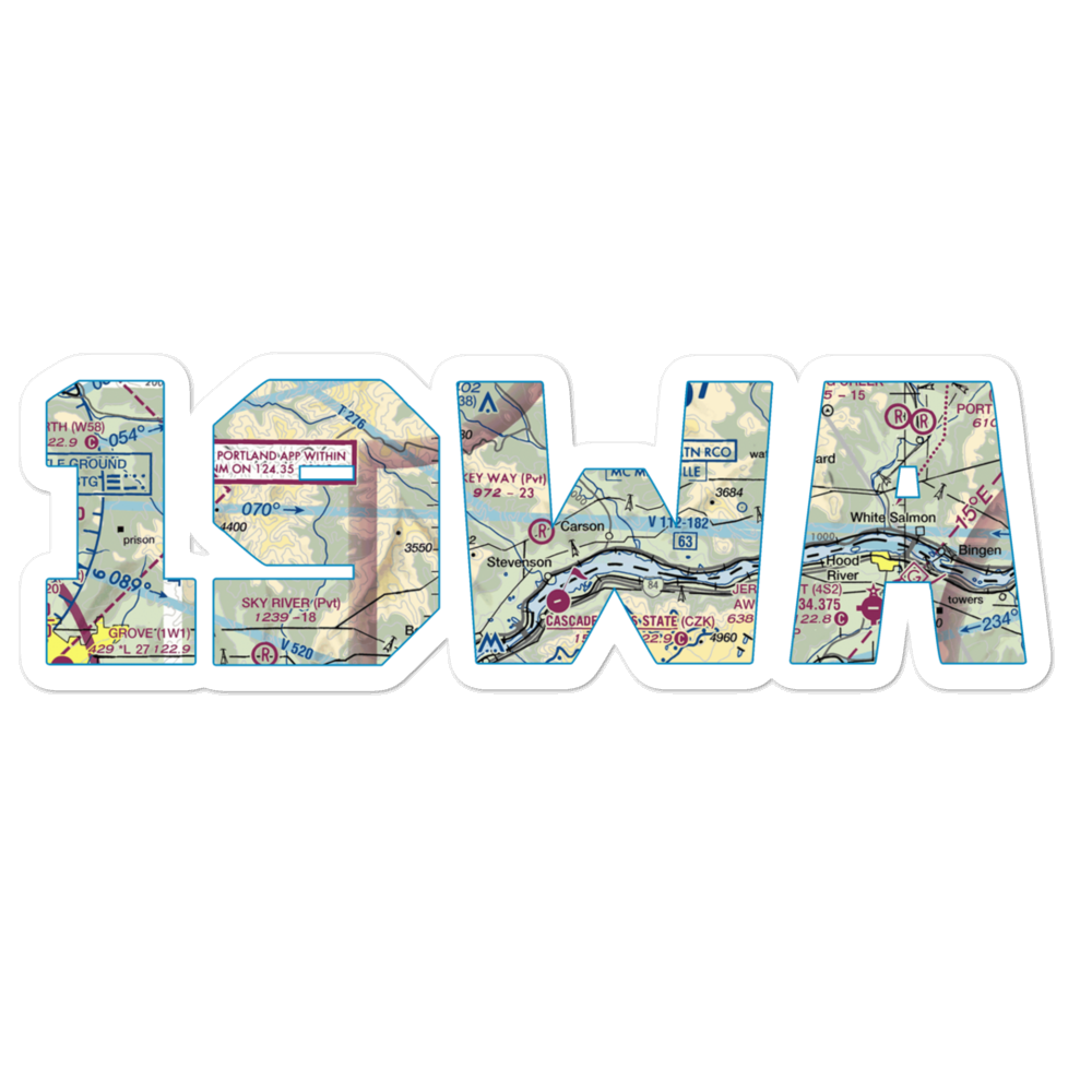 Key Way Airport (19WA) VFR Sectional Sticker 