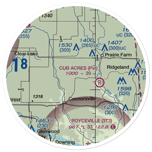 Erickson Field (19WI) VFR Sectional Sticker (20 mile)