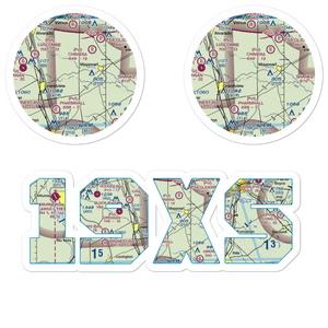 Draggintail Acres Airport (19XS) VFR Sectional Sticker Pack