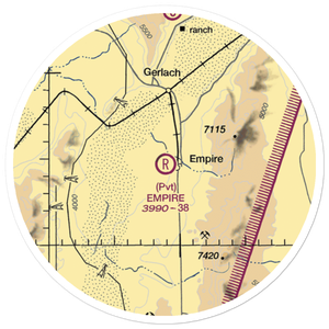 Empire Airport (18NV) VFR Sectional Sticker (20 mile)