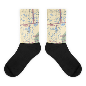 Crosswind Lake Airport (1AK2) VFR Sectional Socks