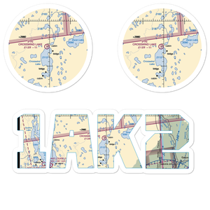 Crosswind Lake Airport (1AK2) VFR Sectional Sticker Pack