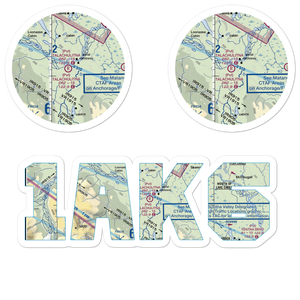 Talachulitna River Airport (1AK6) VFR Sectional Sticker Pack