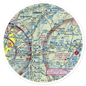 Moore Field (1AL8) VFR Sectional Sticker (30 mile)