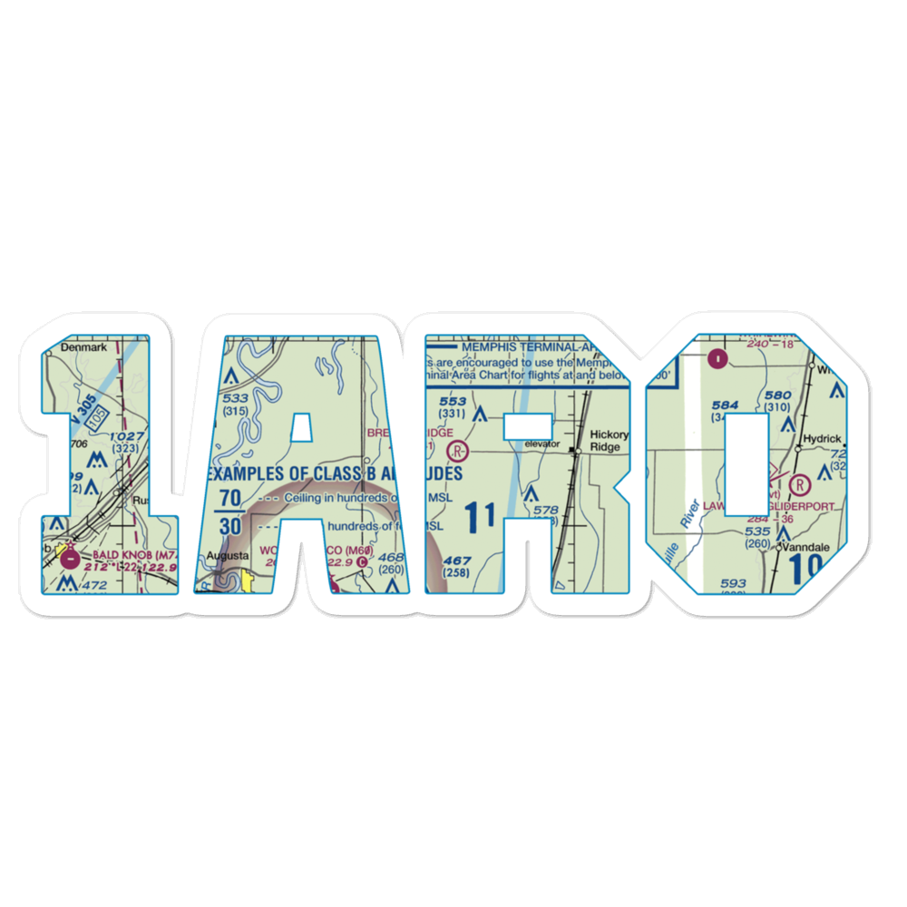 Breckenridge Airport (1AR0) VFR Sectional Sticker 