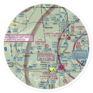 Cherokee Strip (1AR5) VFR Sectional Sticker (30 mile)
