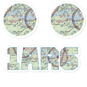 Diamond Bluff Airport (1AR6) VFR Sectional Sticker Pack