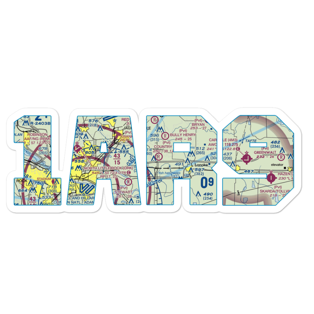Country Air Estates Airport (1AR9) VFR Sectional Sticker 