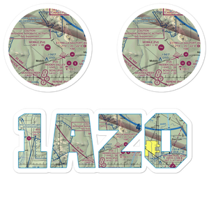 Mobile Airport (1AZ0) VFR Sectional Sticker Pack