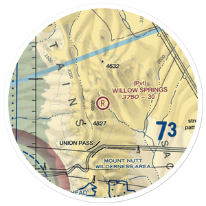 Willow Springs Ranch Airport (1AZ8) VFR Sectional Sticker (20 mile)