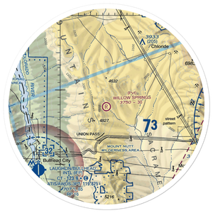 Willow Springs Ranch Airport (1AZ8) VFR Sectional Sticker (30 mile)