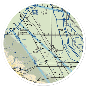 Belridge Strip (1CA1) VFR Sectional Sticker (20 mile)