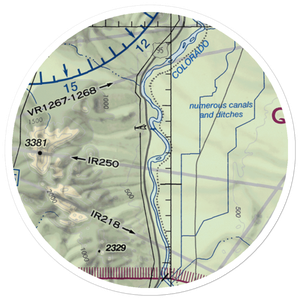 Aha-Quin Airport (1CA4) VFR Sectional Sticker (20 mile)
