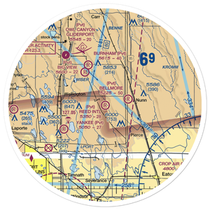 Reed Airport (1CD1) VFR Sectional Sticker (30 mile)