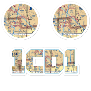 Reed Airport (1CD1) VFR Sectional Sticker Pack