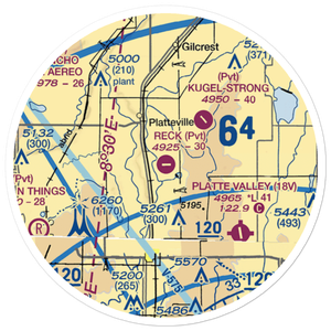 Tonga Airport (1CD2) VFR Sectional Sticker (20 mile)
