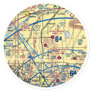 Tonga Airport (1CD2) VFR Sectional Sticker (30 mile)