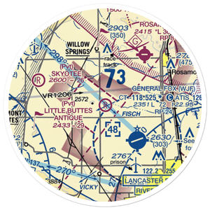 Little Buttes Antique Airfield (1CL1) VFR Sectional Sticker (20 mile)