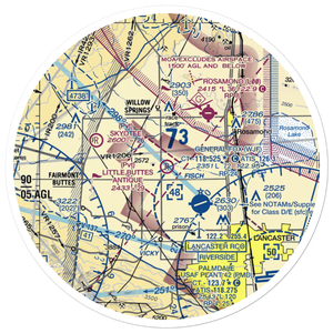 Little Buttes Antique Airfield (1CL1) VFR Sectional Sticker (30 mile)