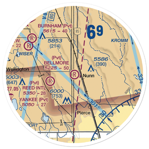 Bellmore Farms Airport (1CO3) VFR Sectional Sticker (20 mile)