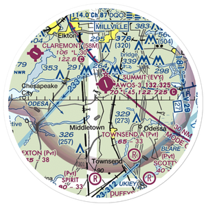 Mckeown Airport (1DE5) VFR Sectional Sticker (20 mile)