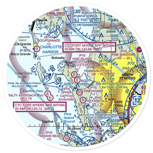 Pine Island Airport (1FA3) VFR Sectional Sticker (30 mile)