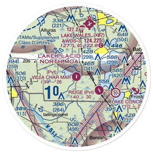 Villa Char Mar Airport (1FA9) VFR Sectional Sticker (20 mile)