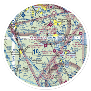 Villa Char Mar Airport (1FA9) VFR Sectional Sticker (30 mile)