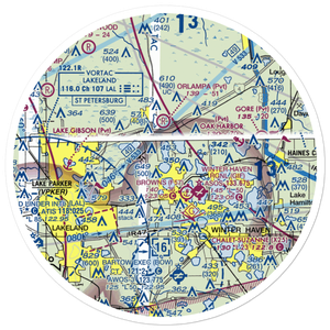 Garner Landing Seaplane Base (1FL0) VFR Sectional Sticker (30 mile)