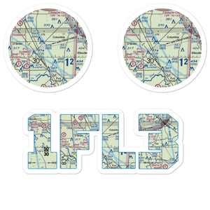 Z Ranch Airport (1FL3) VFR Sectional Sticker Pack