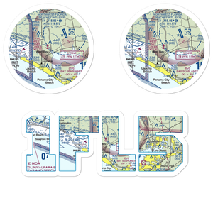 West Bay Creek Seaplane Base (1FL5) VFR Sectional Sticker Pack