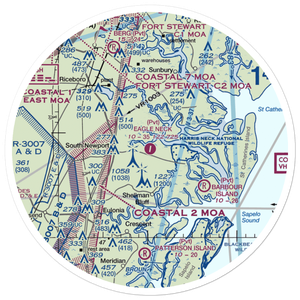 Eagle Neck Airport (1GA0) VFR Sectional Sticker (30 mile)