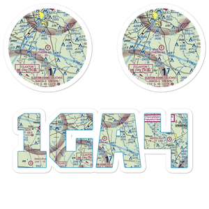 Southern Agricultural Aviation Airport (1GA4) VFR Sectional Sticker Pack