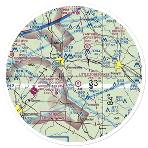 De De Airport (1GA6) VFR Sectional Sticker (30 mile)
