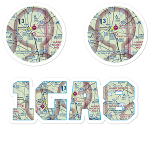 South One Ten Airport (1GA8) VFR Sectional Sticker Pack