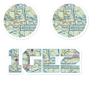 C & W Air Park (1GE2) VFR Sectional Sticker Pack