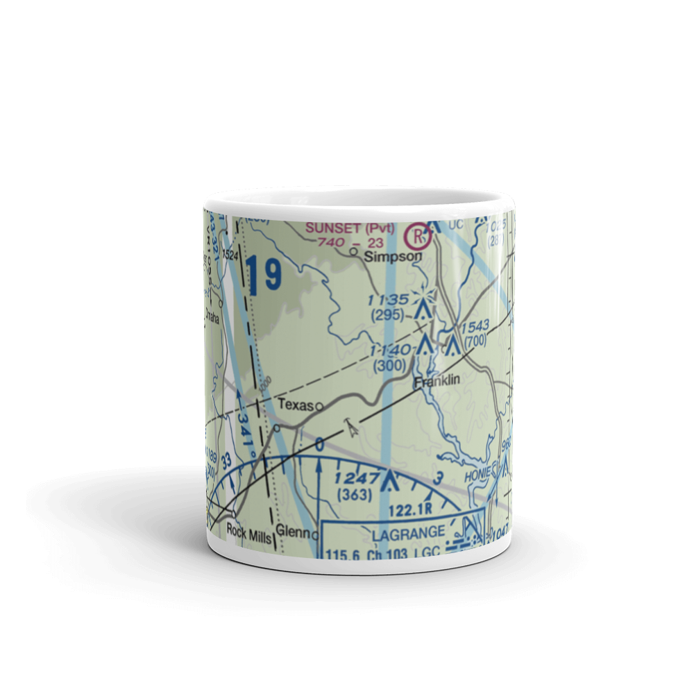Answered Prayer Airport (1GE3) VFR Sectional  Mug 