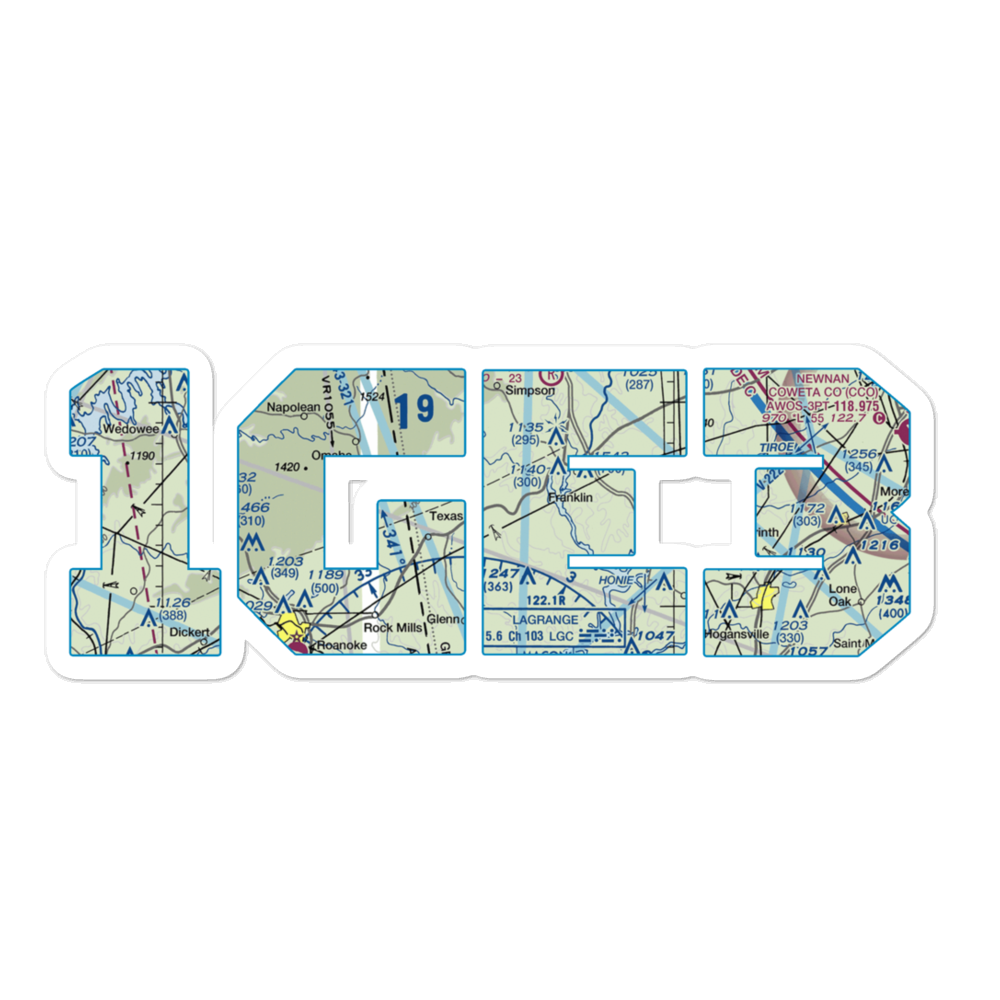 Answered Prayer Airport (1GE3) VFR Sectional Sticker 