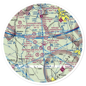 Flying D Airport (1GE5) VFR Sectional Sticker (30 mile)