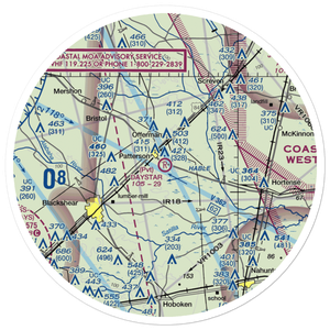 Forestry-Strip Airport (1GE6) VFR Sectional Sticker (30 mile)