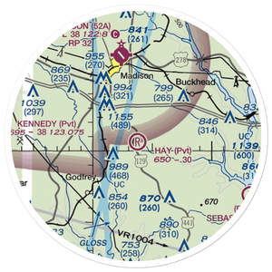 Hay Field (1GE7) VFR Sectional Sticker (20 mile)