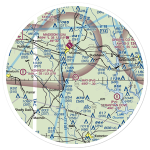 Hay Field (1GE7) VFR Sectional Sticker (30 mile)
