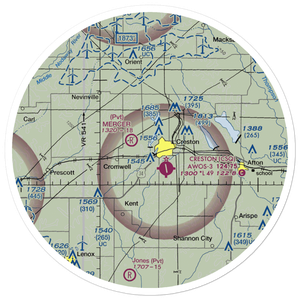 Wallace Field (1IA4) VFR Sectional Sticker (30 mile)