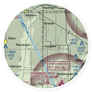 Aero-Lane Airport (1IA6) VFR Sectional Sticker (20 mile)