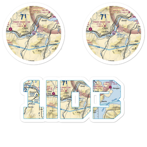 Beaux Ranch Field (1ID3) VFR Sectional Sticker Pack