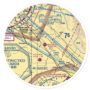 Red Baron Airpark (1ID4) VFR Sectional Sticker (30 mile)